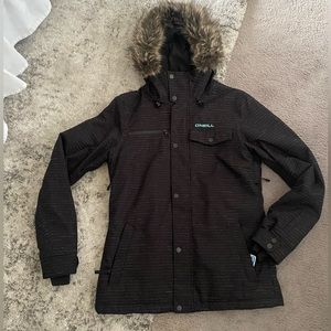 O’NEILL Black Snow Boarding / Ski Jacket. Waterproof Warm Like New Medium